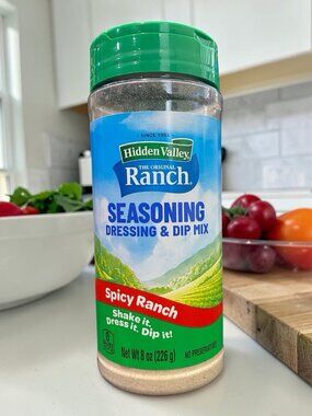 Hidden Valley SPICY  RANCH Seasoning Salad Dressing & Dip Mix 8oz BB: 11/26